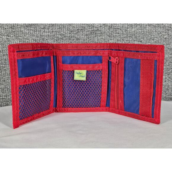 STEPHEN JOSEPH KIDS BLUE CHECKER HORSE WALLET TRIFOLD STYLE SIZE 4.5X3.5 - Picture 4 of 8